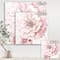 Designart - Indigold Shabby Peonies Pink - Farmhouse Gallery-wrapped Canvas